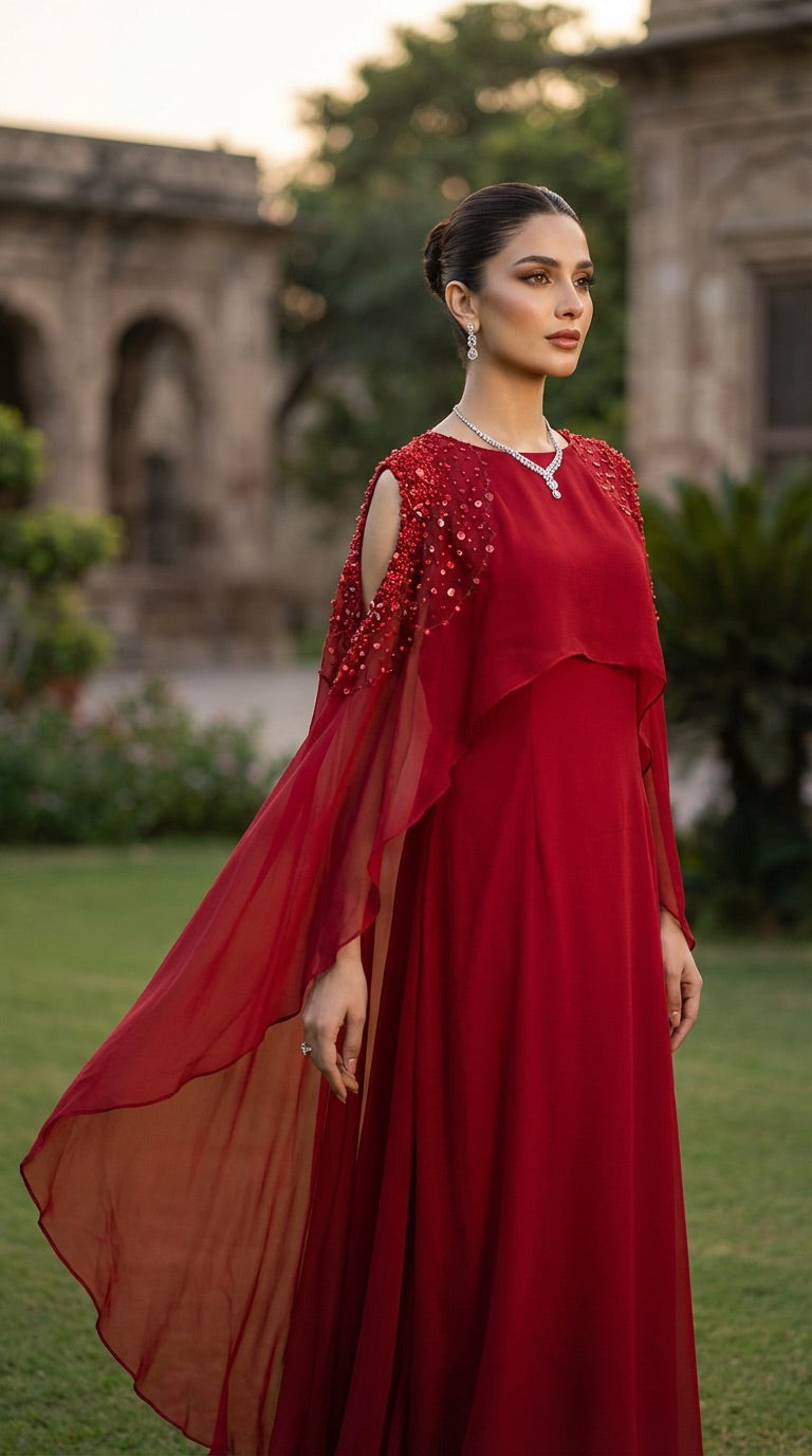 Allechant Drape Red